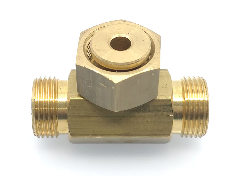 Racord T GPL M20x1,5 cu 1 filet interior și 2 filete exterioare pentru regulator de presiune