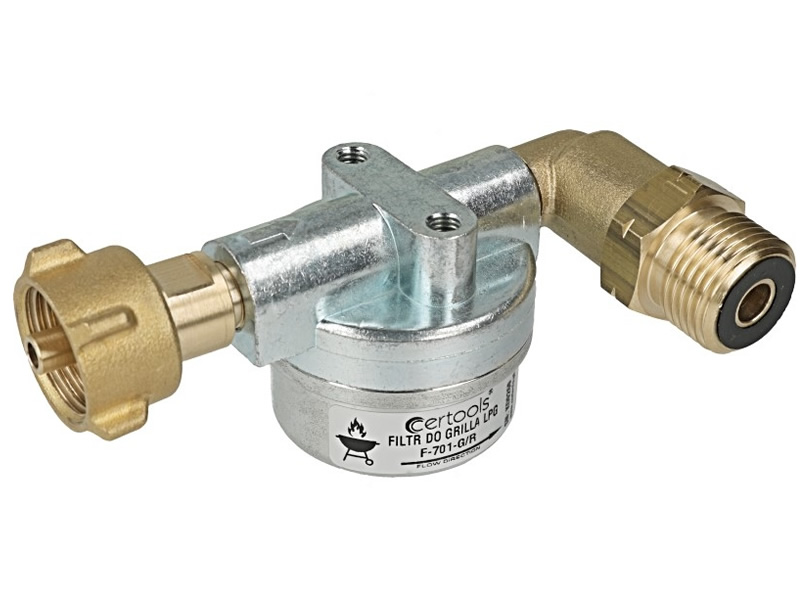 FILTRU GAZ CERTOOLS F-701-W1 PT. BUTELIE/GRATAR CAMPING (CU COT LA 90 GRADE PE DREAPTA)