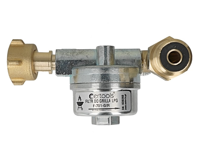 FILTRU GAZ CERTOOLS F-701-W1 PT. BUTELIE/GRATAR CAMPING (CU COT LA 90 GRADE PE DREAPTA)