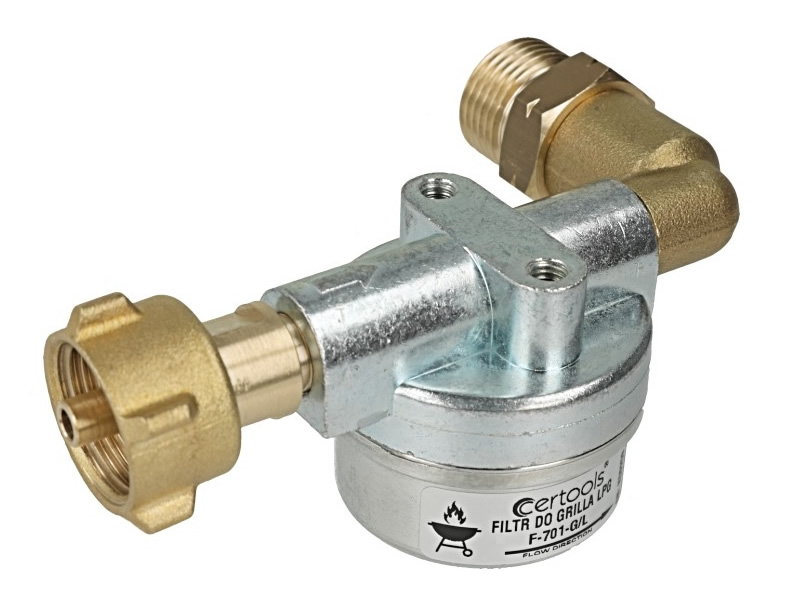 FILTRU GAZ CERTOOLS F-701-W1 PT. BUTELIE/GRATAR CAMPING (CU COT LA 90 GRADE PE STANGA)