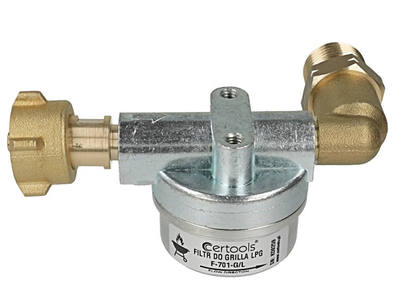 FILTRU GAZ CERTOOLS F-701-W1 PT. BUTELIE/GRATAR CAMPING (CU COT LA 90 GRADE PE STANGA)