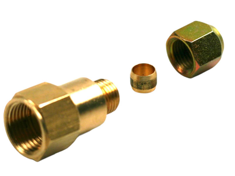 CONECTOR DE LA FILET 3/4-16 UNF LA CONDUCTA DE 8 MM