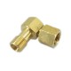 CONECTOR LA 90 GRADE 1/4" ARAGAZ -> FURTUN DE GAZ