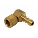CONECTOR LA 90 GRADE 1/4" ARAGAZ -> STUT FURTUN DE GAZ 8 MM