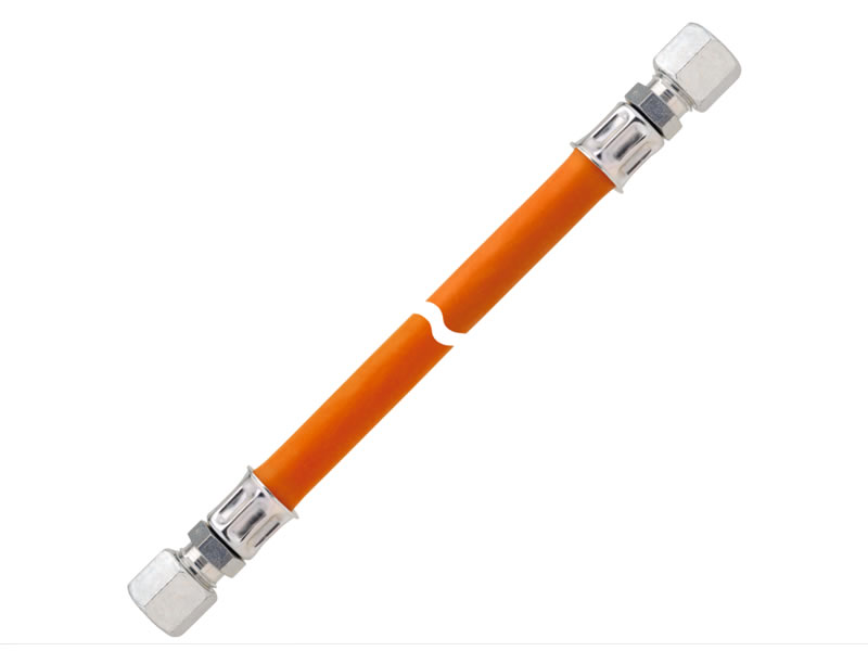 Furtun pentru gaz, de medie presiune GOK (thermoplastic) 2 x 1/4" - 1500 mm