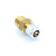 ADAPTOR ALIMENTARE CU GPL PENTRU BUTELIE ENGLEZEASCA FILET EXT. G 5/8 STANGA LA CONDUCTA FLEXIBILA 8 MM