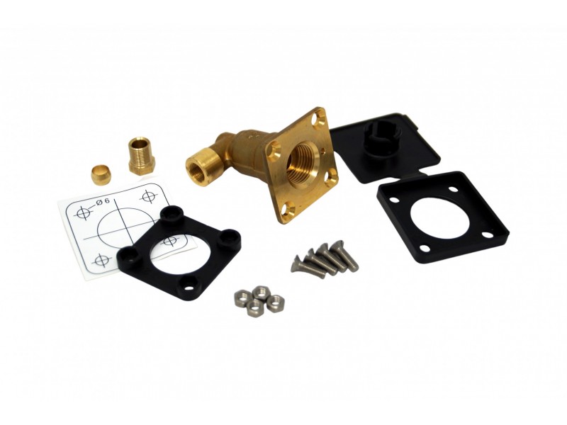 PRIZA DE ALIMENTARE CU GPL EXTERNA PT. RULOTA  - CONECTOR 90° - FILET INTERIOR W21,8 (PT. CONDUCTA 8 MM)