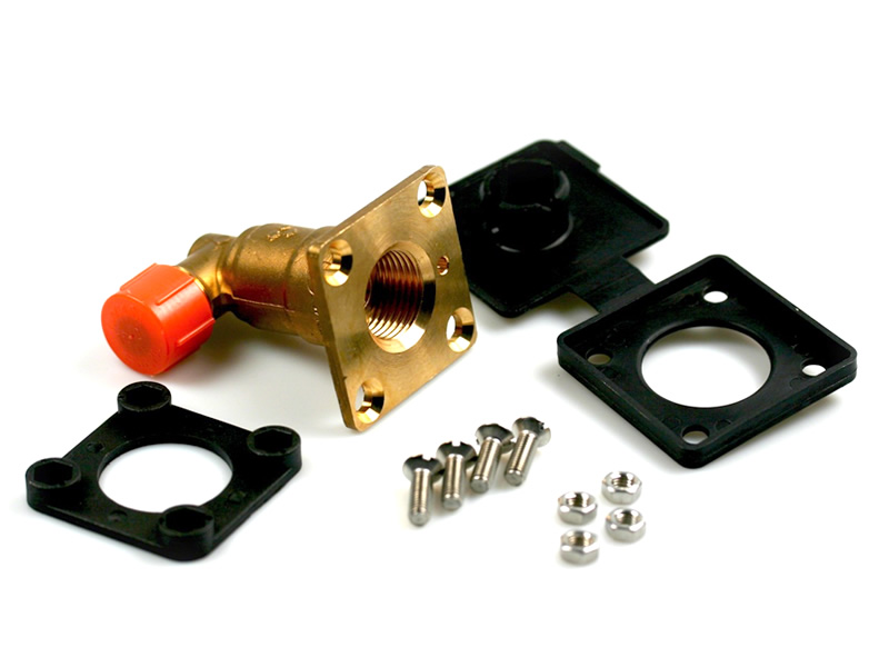 PRIZA DE ALIMENTARE CU GPL EXTERNA PT. RULOTA  - CONECTOR 90° - FILET INTERIOR W21,8