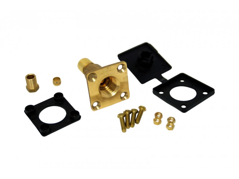 PRIZA DE ALIMENTARE CU GPL EXTERNA PT. RULOTA  - CONECTOR DREPT - FILET INTERIOR W21,8 (PT. CONDUCTA 8 MM)