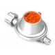 Regulator de presiune gaz pentru butelie Romania, 50 mbari, 1,5 kg/h iesire filet 1/4" cu valva de siguranta Regulator de presiune gaz pentru butelie Romania, 50 mbari, 1,5 kg/h iesire filet 1/4" cu valva de siguranta