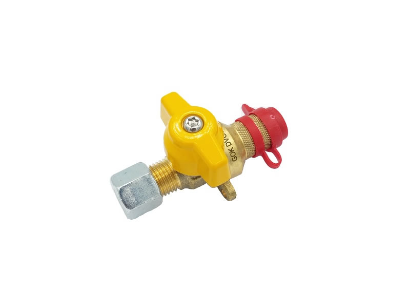 Valva de gaz GOK SKU x 8 mm Valva de gaz GOK SKU x 8 mm