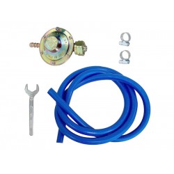 Kit regulator de presiune gaz, garnitura, furtun 2 ml, coliere, cheie (Tecnogas Italia) Kit regulator de presiune gaz, garnitura, furtun 2 ml, coliere, cheie (Tecnogas Italia)