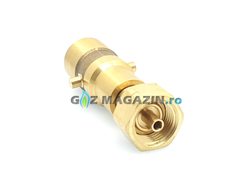 ADAPTOR ALIMENTARE CU GPL PENTRU BUTELIE 11 KG - BAIONETA - FILET W21,8X1/14" ADAPTOR ALIMENTARE CU GPL PENTRU BUTELIE 11 KG - BAIONETA - FILET W21,8X1/14"