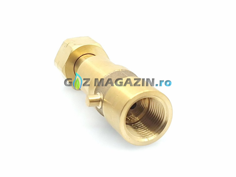 ADAPTOR ALIMENTARE CU GPL PENTRU BUTELIE 11 KG - BAIONETA - FILET W21,8X1/14" ADAPTOR ALIMENTARE CU GPL PENTRU BUTELIE 11 KG - BAIONETA - FILET W21,8X1/14"