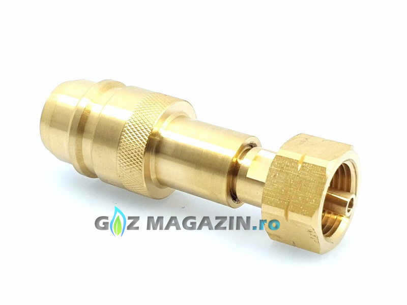 ADAPTOR ALIMENTARE CU GPL PENTRU BUTELIE 11 KG - EUROCONECTOR - FILET W21,8X1/14" ADAPTOR ALIMENTARE CU GPL PENTRU BUTELIE 11 KG - EUROCONECTOR - FILET W21,8X1/14"