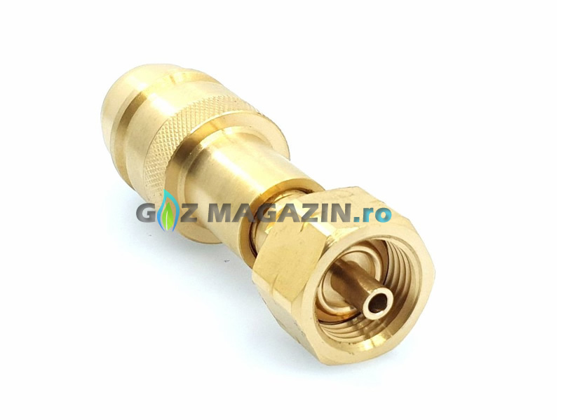 ADAPTOR ALIMENTARE CU GPL PENTRU BUTELIE 11 KG - EUROCONECTOR - FILET W21,8X1/14" ADAPTOR ALIMENTARE CU GPL PENTRU BUTELIE 11 KG - EUROCONECTOR - FILET W21,8X1/14"