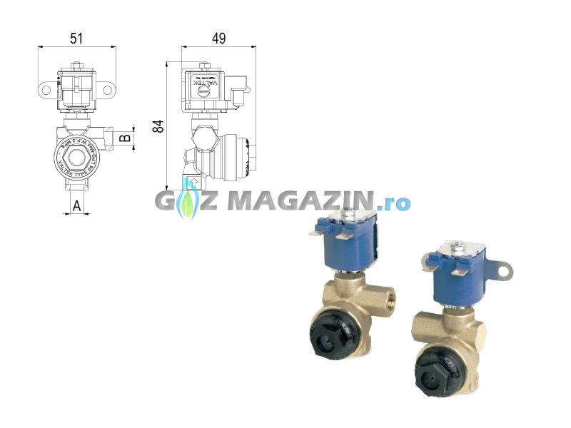 KIT REVIZIE FILTRU GPL ELECTROVALVA VALTEK TIP 08 (Original)