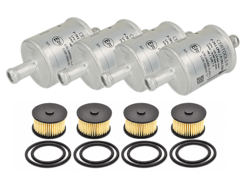 PACHET X 4 SET FILTRE GPL LANDI RENZO DACIA CU GPL DE FABRICA AN > 2020 (Bulpren)