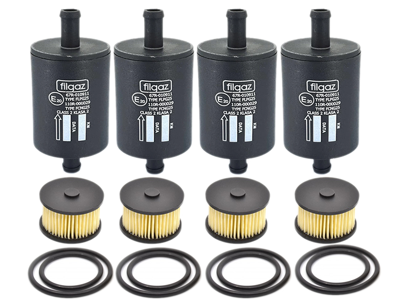 PACHET X 4 SET FILTRE GPL LANDI RENZO DACIA CU GPL DE FABRICA AN > 2020 