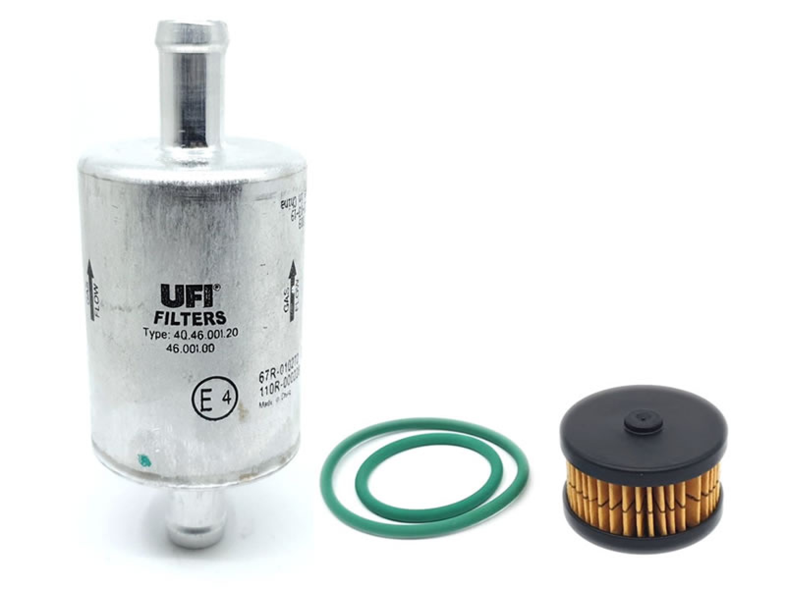 Filtre à Gaz Landi Renzo F781 - Entrée/sortie 14 Mm, Pour Installation GPL, 100 Mm De Longueur
