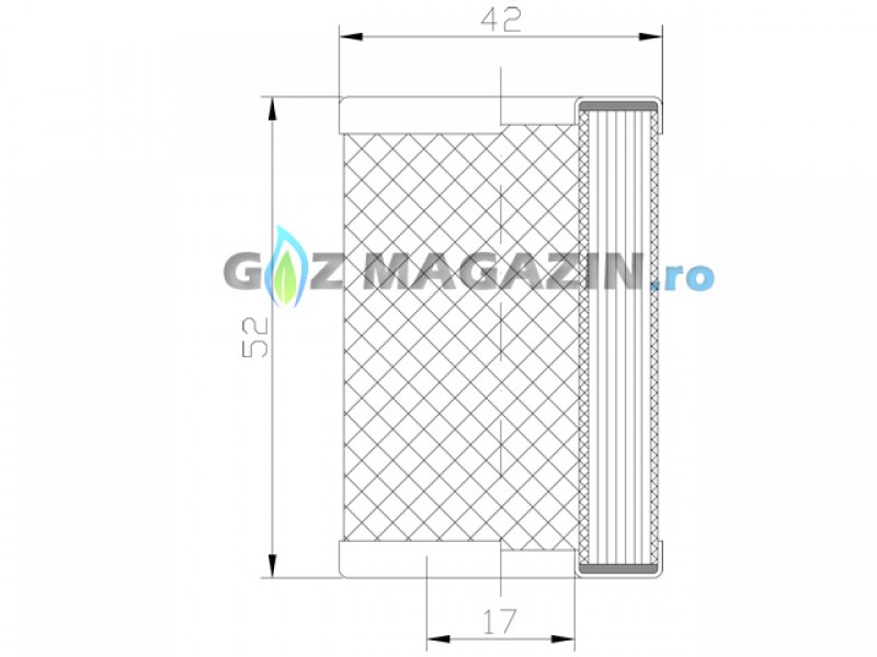 ELEMENT FILTRANT FILTRU LOVATO (POLIESTER)
