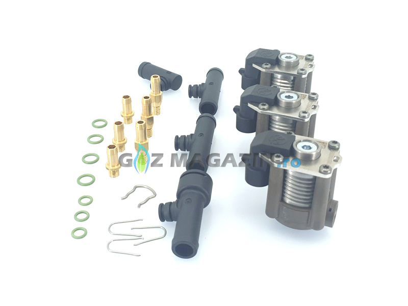 RAMPA INJECTOARE AC W03 (1,9 OHMI) - 3 CIL. (cu coturi) RAMPA INJECTOARE AC W03 (1,9 OHMI) - 3 CIL. (cu coturi)