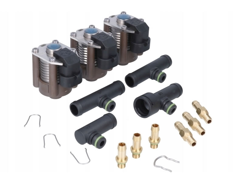 RAMPA INJECTOARE AC W03 (1,9 OHMI) - 3 CIL. (cu coturi)