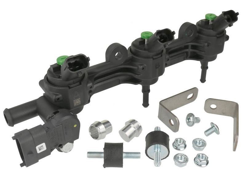 RAMPA 3 INJECTOARE LANDI RENZO GIRS 12 ECO EVO - VERDE + SENZOR PRESIUNE DELLORTO (CIRCUIT APA ANULAT) RAMPA 3 INJECTOARE LANDI RENZO GIRS 12 ECO EVO - VERDE + SENZOR PRESIUNE DELLORTO (CIRCUIT APA ANULAT)