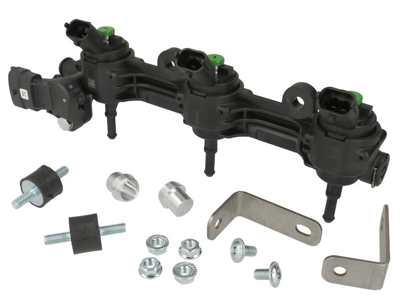 RAMPA 3 INJECTOARE LANDI RENZO GIRS 12 ECO EVO - VERDE + SENZOR PRESIUNE DELLORTO (CIRCUIT APA ANULAT) RAMPA 3 INJECTOARE LANDI RENZO GIRS 12 ECO EVO - VERDE + SENZOR PRESIUNE DELLORTO (CIRCUIT APA ANULAT)