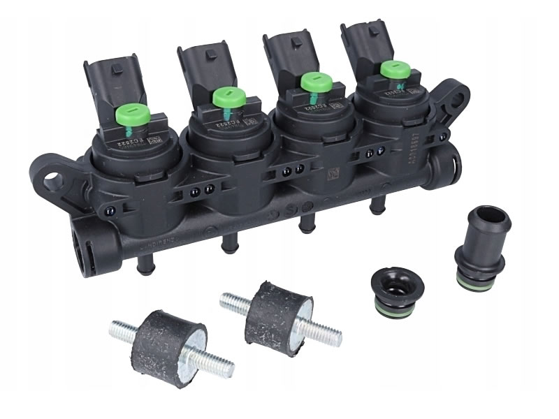 RAMPA 4 INJECTOARE LANDI RENZO GIRS 12 TIP S - VERDE RAMPA 4 INJECTOARE LANDI RENZO GIRS 12 TIP S - VERDE