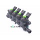 RAMPA 4 INJECTOARE LANDI RENZO GIRS 12 TIP S - VERDE RAMPA 4 INJECTOARE LANDI RENZO GIRS 12 TIP S - VERDE