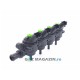RAMPA 4 INJECTOARE LANDI RENZO GIRS 12 TIP S - VERDE RAMPA 4 INJECTOARE LANDI RENZO GIRS 12 TIP S - VERDE