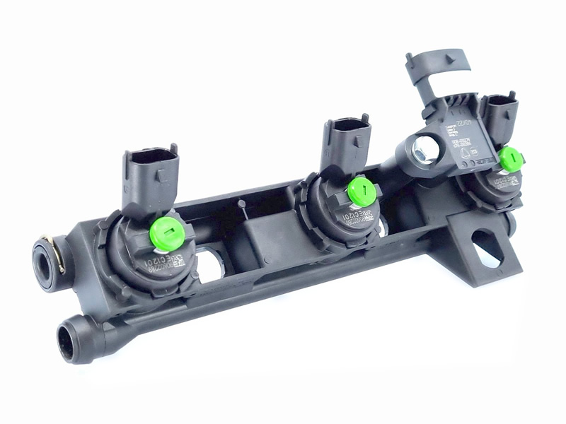 RAMPA GPL 3 INJECTOARE GIRS 12 GAMA DACIA - RENAULT CU GAZ DIN FABRICA 17 52 346 84R, 175230842R, 175236541R