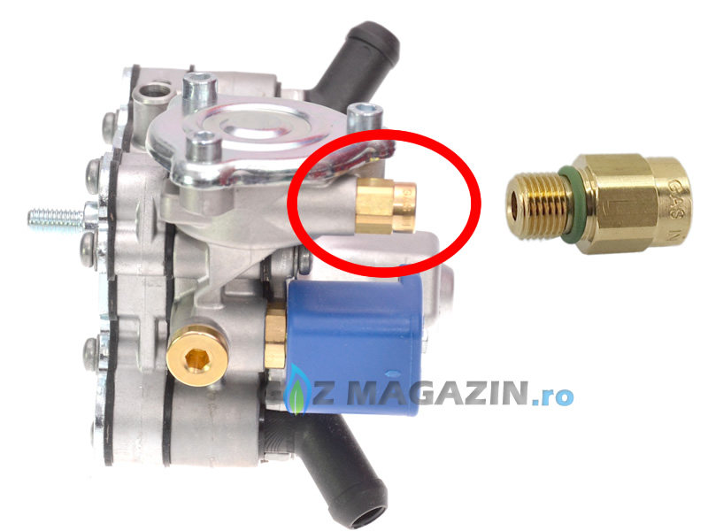 RACORD GAZ REDUCTOR TOMASETTO DE LA M12x1 LA M10x1 RACORD GAZ REDUCTOR TOMASETTO DE LA M12x1 LA M10x1